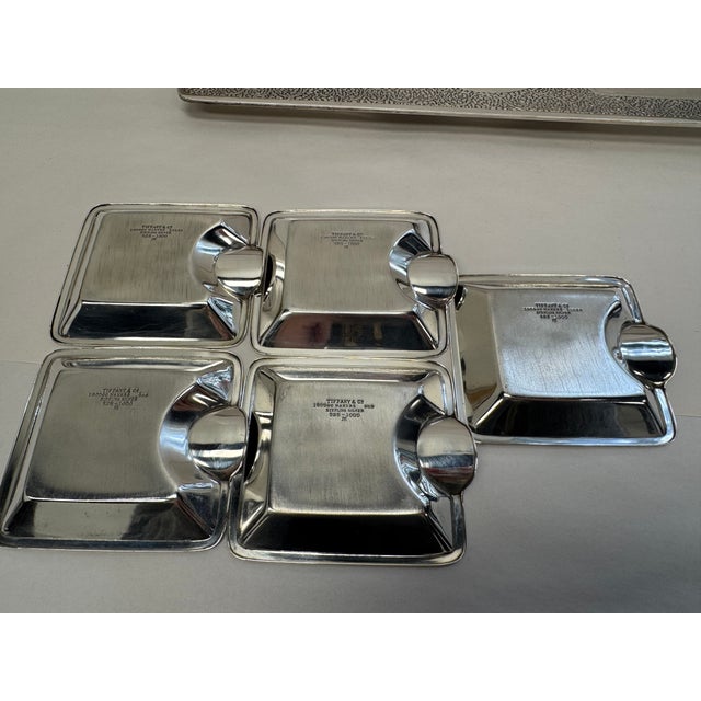 Traditional Early 20th Century Tiffany and Co. Sterling Silver Smoking 6-Piece Set For Sale - Image 3 of 11