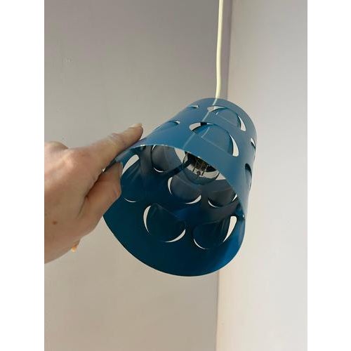 Hanging Lamp in Turquoise Metal from Raak Amsterdam For Sale - Image 6 of 11