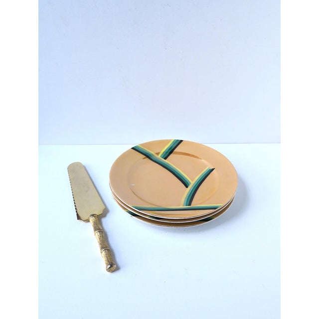 Serving Piece With Bamboo-Esque Handle, Circa 1960s For Sale In New York - Image 6 of 7