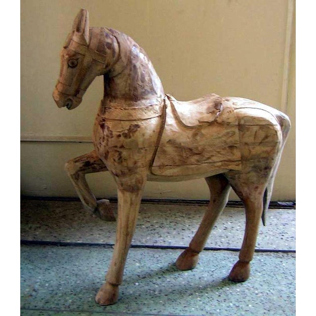Horse Prancing Wooden For Sale - Image 6 of 8