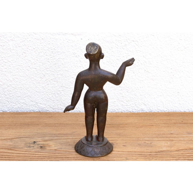 Bronze Antique Indian Bastar Mother Goddess Sculpture For Sale - Image 8 of 10