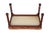 Wood Mid 20th Century Chinese Chippendale Style Stool Faux Bamboo Legs Velvet Chevron Upholstery Bench For Sale - Image 7 of 7
