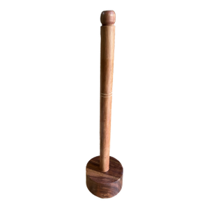 1970s Wooden Hand Carved Potato Masher