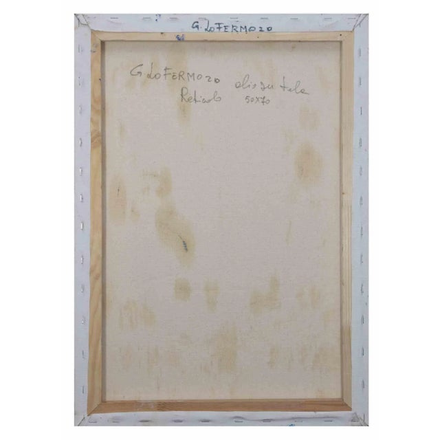 Reticulum with Mask is an original artwork realized by Giorgio Lo Fermo (b. 1947) in 2020. Original Oil Painting on...