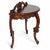 Baroque Antique Venetian Mahogany Demilune Console by Eugenio Quarti For Sale - Image 3 of 14