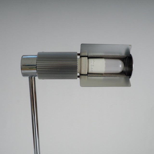 Haloprofil 878HR Floor Lamp in Silver by Viktor Frauenknecht for Swiss Lamps, 1960s For Sale - Image 9 of 10