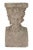 Figurative Pedestals Antique Cast Stone Figural Bust and Foliate Design - A Pair For Sale - Image 3 of 11