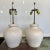 Natural Eggshell Biscuit Table Lamps - a Pair For Sale - Image 10 of 11