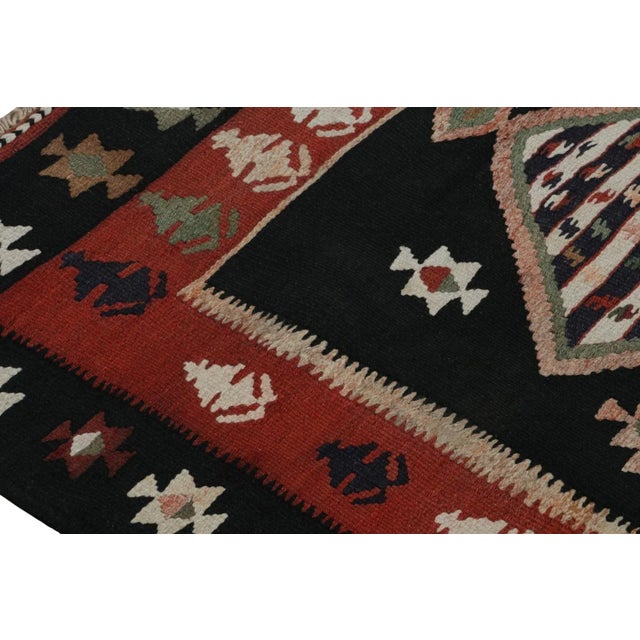 2010s Rug & Kilim’s Afghan Tribal Kilim in Blue With Medallions and Geometric Patterns For Sale - Image 5 of 7
