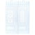 Contemporary Schumacher x Marie-Anne Oudejans Bamboo Trellis Panel B in Blue For Sale - Image 3 of 4