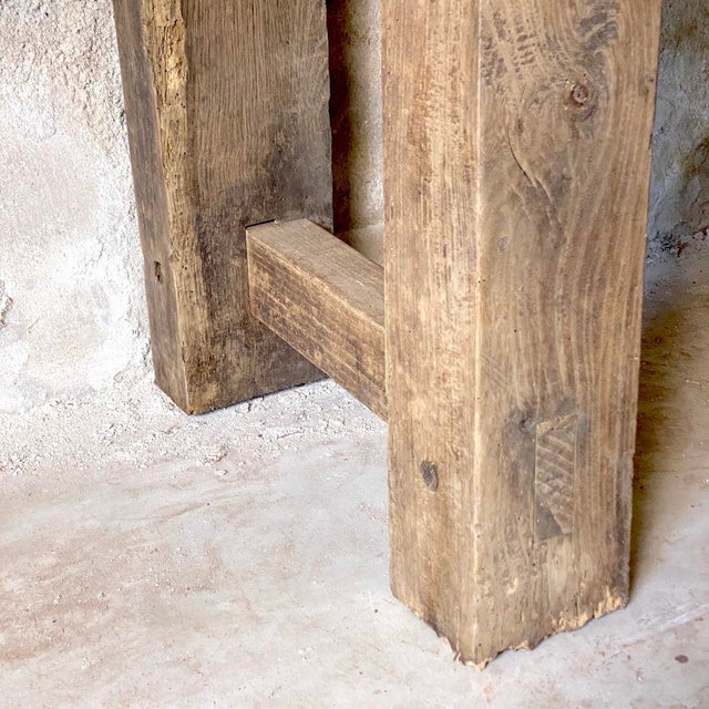 Vintage Oak Workbench, 1950s For Sale - Image 12 of 13