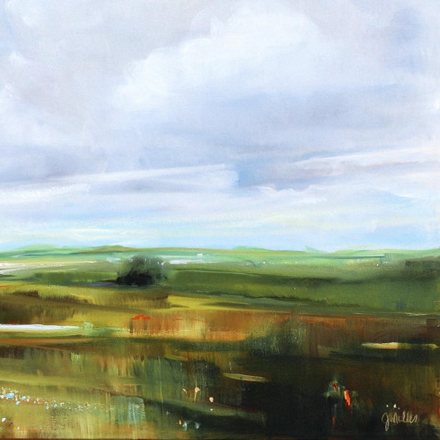 2020s Wishful Thinking - Large Sunny Day Landscape Skyscape Painting Original Artwork by Jodi Miller For Sale - Image 5 of 9