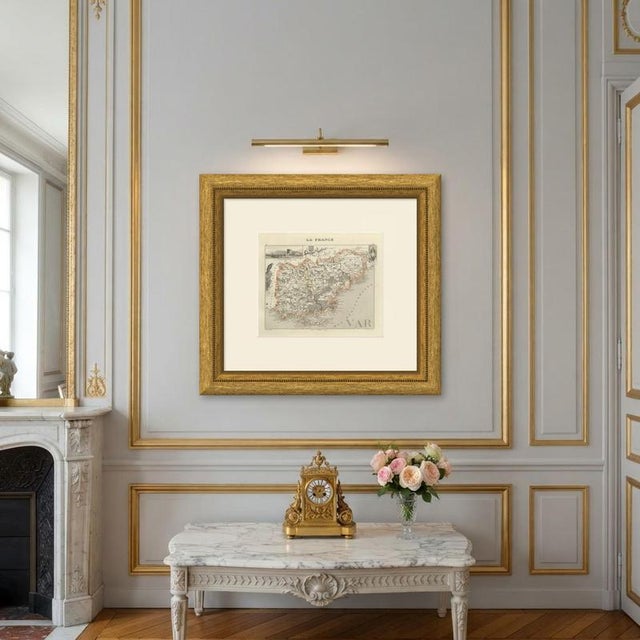 Antique Map of the Var with Draguignan, 1860 For Sale - Image 10 of 12