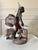 Metal Vintage Nubian Blackamoor Bird Seller Statue by Petites Choses For Sale - Image 7 of 9