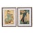 Set of 2 Edo Era (Ca 1850s) Japanese Woodblock Prints of Bijin-Ga / Geisha – Newly Framed For Sale