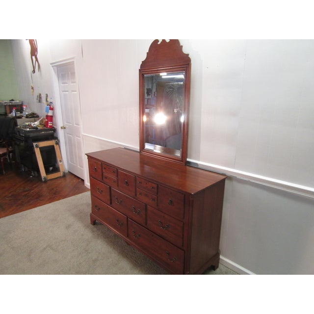 Abstract 1990s Lexington Bob Timberlake Solid Cherry Dresser With Mirror For Sale - Image 3 of 10