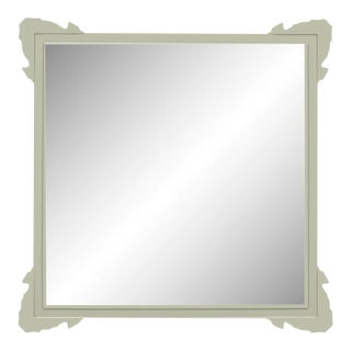 Fleur Home Garden District Napoleon Square Mirror in Mizzle, 30x30 For Sale