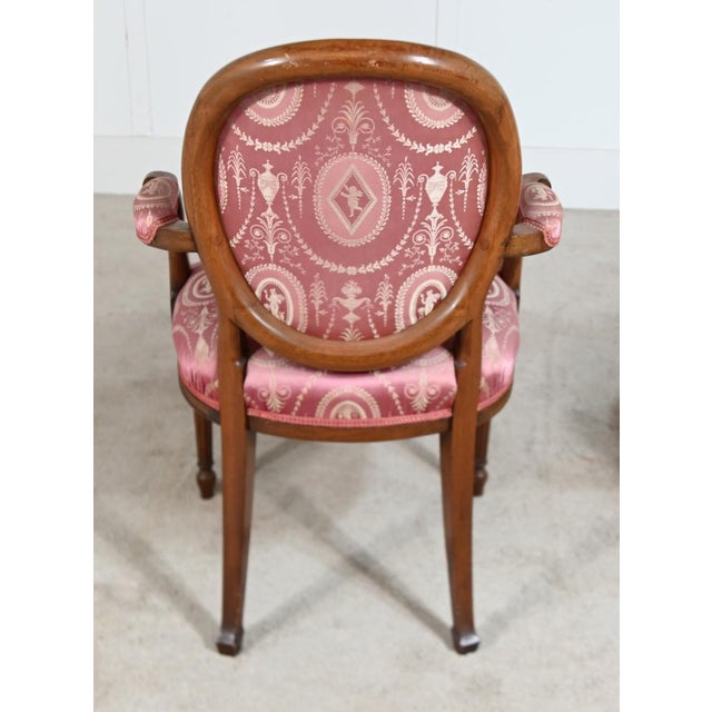 Antique Regency Revival Mahogany Dining Chairs, 1890s, Set of 8 For Sale - Image 5 of 6