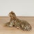 Mid century Italian Leopard in life-like repose, crafted in terracotta, hand decorated and glazed. Stamped "Made in Italy"...