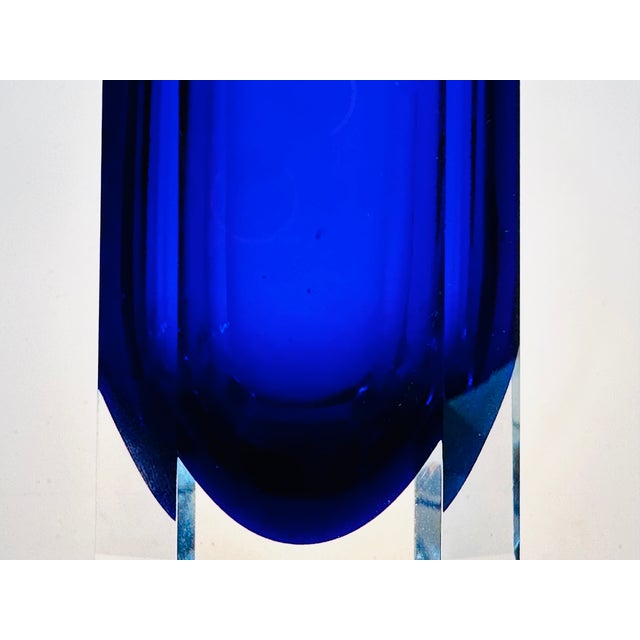 Vintage German Wasungen Block Vase from VEB Glaskunst, 1970s For Sale - Image 9 of 13