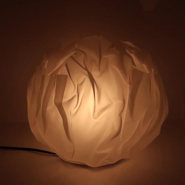1990s Postmodern Crinkle Lamp by Lyn Godley and Lloyd Schwan for Godley-Schwan For Sale - Image 4 of 9