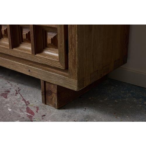 Brown Brutalist Cabinet by Biosca, Spain, 1960s For Sale - Image 8 of 12