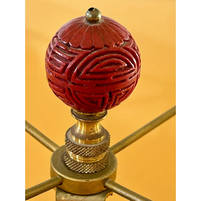 1980s Asian Basket Table Lamp For Sale - Image 5 of 7