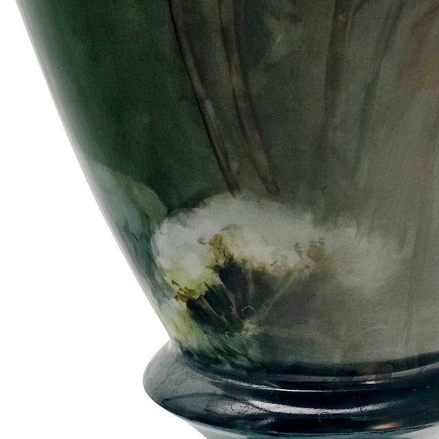 Monumental Jean Pouyat Limoges Hand Painted Scenic Amphora Vase 16.5" For Sale - Image 12 of 16