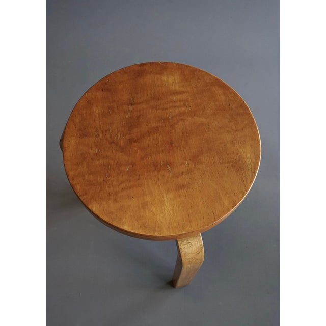 Wood Model 60 Stools by Alvar Aalto for Finnmar, 1930s, Set of 4 For Sale - Image 7 of 18