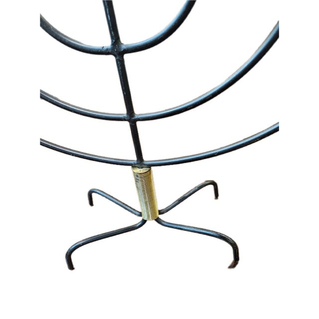 Svend Aage Holm Sørensen Steel and Brass Menorah, Danish Mid-Century Modern, 1960s For Sale In Philadelphia - Image 6 of 9
