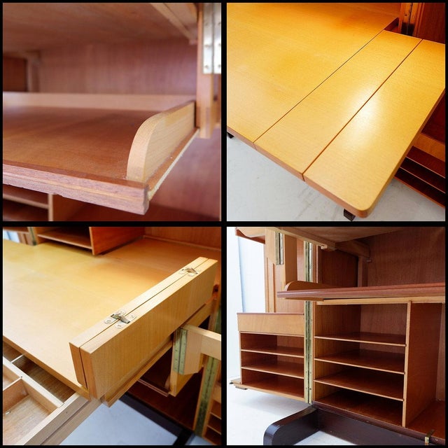 Forest Green Magic Box Desk from Ateliers Genestar, 1960s For Sale - Image 8 of 16