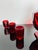 Red Art Deco Ruby Red Glass Decanter with Six Shot Glasses from Moser, Czechoslovakia, 1930, Set of 7 For Sale - Image 8 of 12
