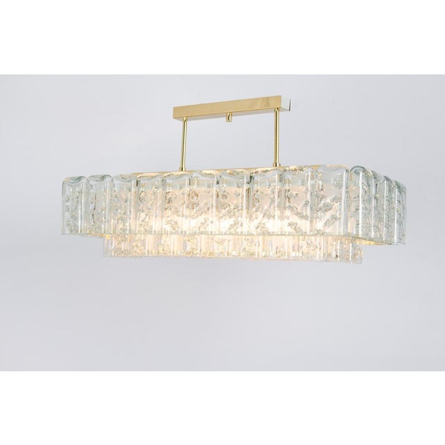 Large Ice Glass Tubes Chandelier from Doria, Germany, 1960s For Sale - Image 9 of 15
