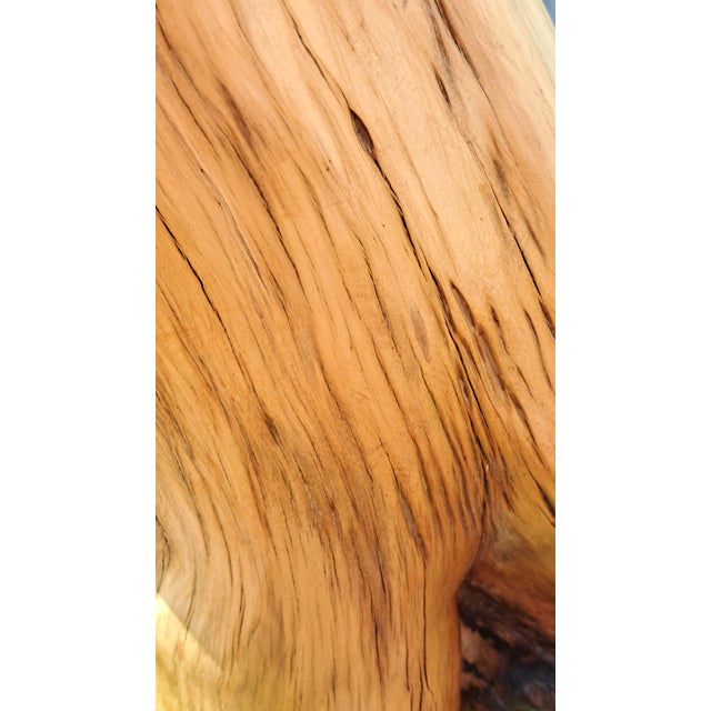 2020s Hand Carved Wood Pedestal For Sale - Image 5 of 12