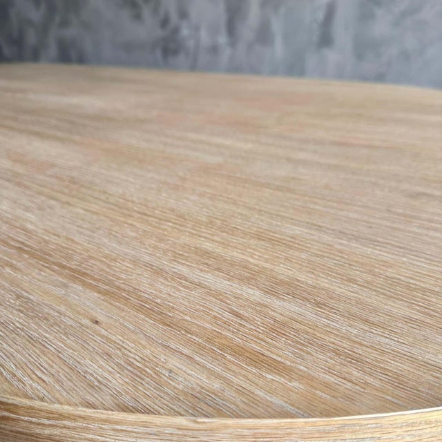 Wood Oval Dining Table in Natural White Oak 74" For Sale - Image 7 of 10