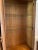 1980’s Rattan Wrapped Faux Bamboo Lighted China Cabinet For Sale - Image 10 of 11