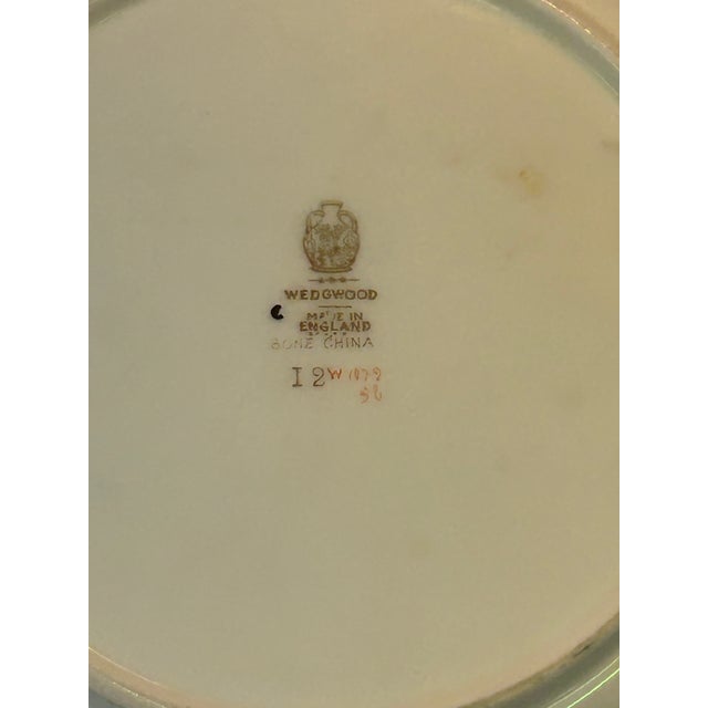 Ceramic Wedgwood Vintage Set of 12 Bone China Square Luncheon Plates For Sale - Image 7 of 8