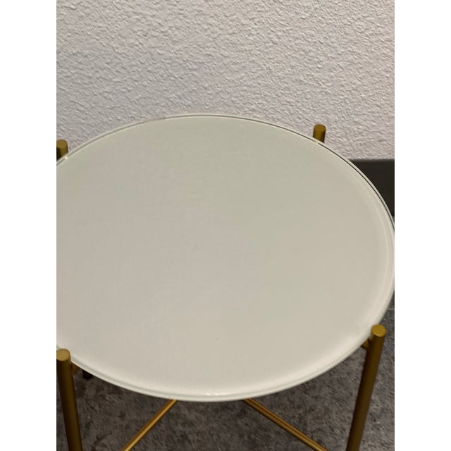 Metal Article Silicus Round Side Table For Sale - Image 7 of 13