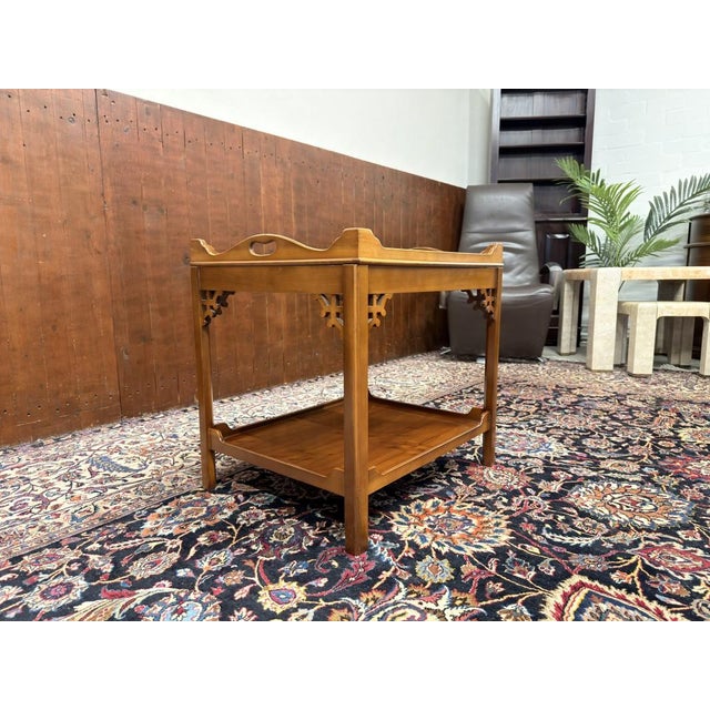 Italian Side Table in Burl For Sale - Image 3 of 9