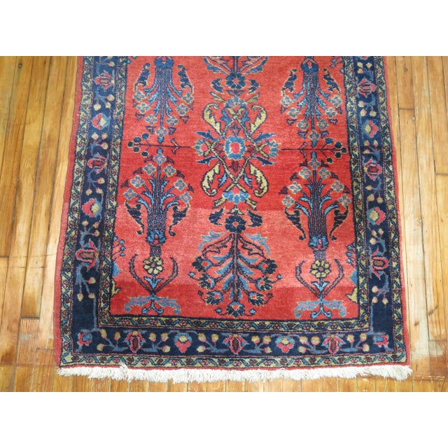 Mid 20th Century Zabihi Collection Long Traditional Antique Persian Sarouk Runner For Sale - Image 5 of 6