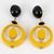 2000 - 2009 Angela Caputi Marigold Resin Dangle Pierced Earrings For Sale - Image 5 of 7