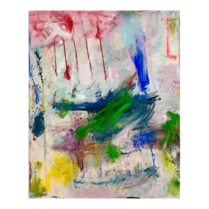 Contemporary Abstract Oil and Acrylic on Canvas Painting "We Can Get Gum" by Tommaso Fattovich