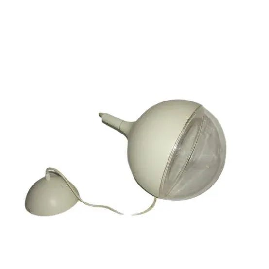 Scandinavian hanging lamp, 1970s. It was made of metal, aluminum and plastic. Dimensions: diameter 30cm high-150cm Up to...