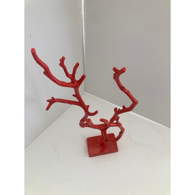 Metal Coral Faux Metal Sculpture For Sale - Image 7 of 10