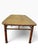 Vintage Faux Bamboo Fruitwood Cocktail Table With Geometric Veneer Top For Sale - Image 11 of 11