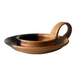 Vintage Studio Pottery Candle Holder For Sale