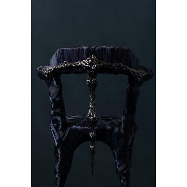 Metal In Memoria Chair in Cast Bronze by William Guillon For Sale - Image 7 of 16