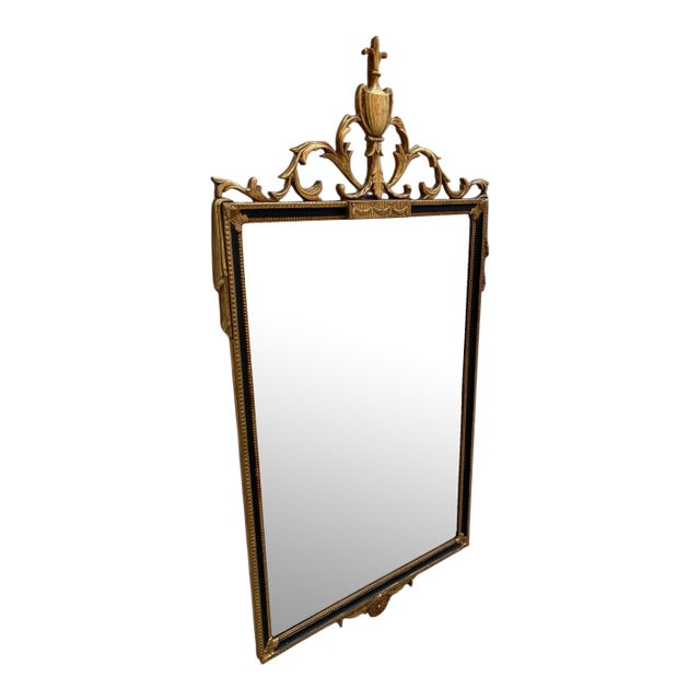 Vintage Decorative Arts Mirror Gold Gilt French Louis XIV Style For Sale