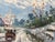 Street Art David Crespi Impressionst Winter Landscape Signed Oil on Canvas For Sale - Image 3 of 7