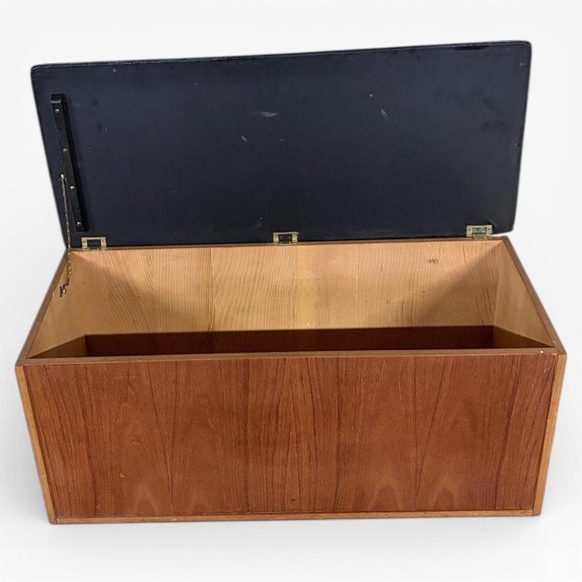 Mid-Century Modern Teak Blanket Bench For Sale - Image 6 of 7